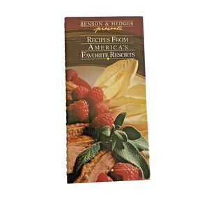 Recipes From America's Favorite Resorts Spiral HC Cookbook Book Vintage 1985